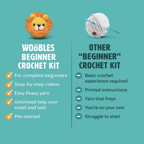 New The Woobles Crochet Kit - Ralph The Reindeer - Picture 5 of 5